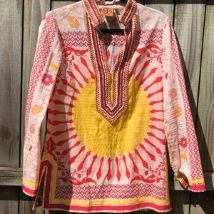 Tory Burch linen sun tunic